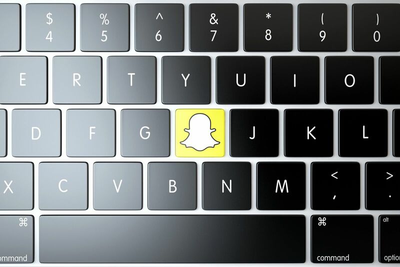 Tech (Ecommerce, Social Media, etc.) - Snapchat Key on Keyboard